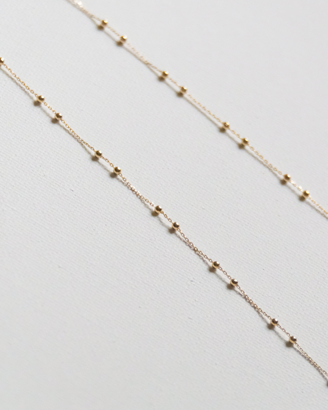 Chaîne en or 18 carats, 50 cm, maille boule