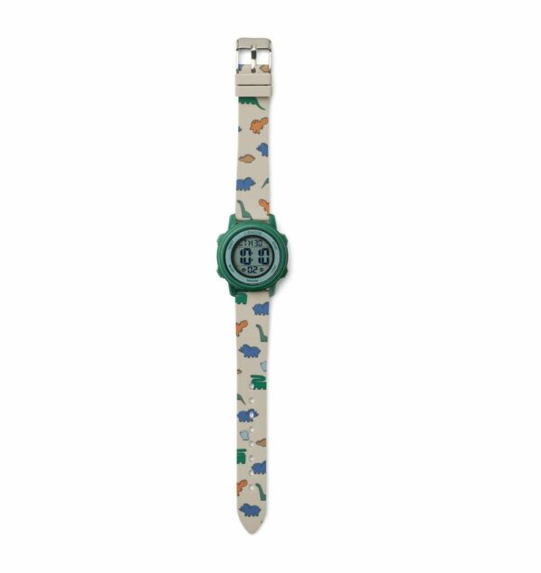 Montre-bracelet vibrante SUSSI couleur verte avec écran numérique et bracelet en silicone pour enfantsMontre-bracelet vibrante SUSSI couleur verte avec écran numérique et bracelet en silicone pour enfants