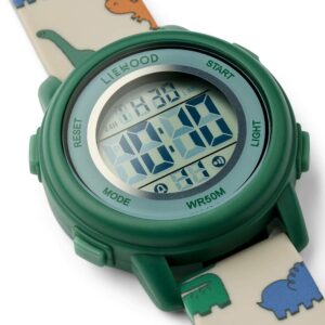 Montre-bracelet vibrante SUSSI couleur verte avec écran numérique et bracelet en silicone pour enfantsMontre-bracelet vibrante SUSSI couleur verte avec écran numérique et bracelet en silicone pour enfants