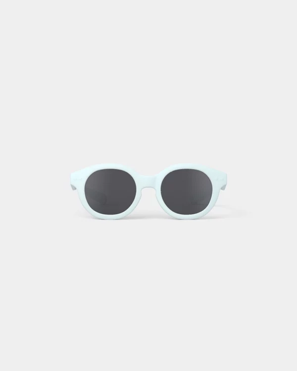 Lunettes de soleil enfant bleu pâle, protection UV 100%, style rétro