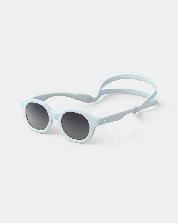 Lunettes de soleil enfant bleu pâle, protection UV 100%, style rétro