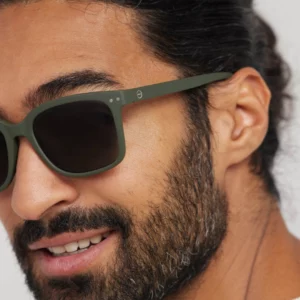 Lunettes de soleil #E SUN vert kaki - Design moderne avec protection UV