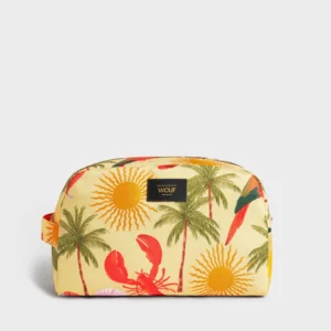 Grande Trousse de Toilette RIO – Jaune | Écoresponsable & Déperlante