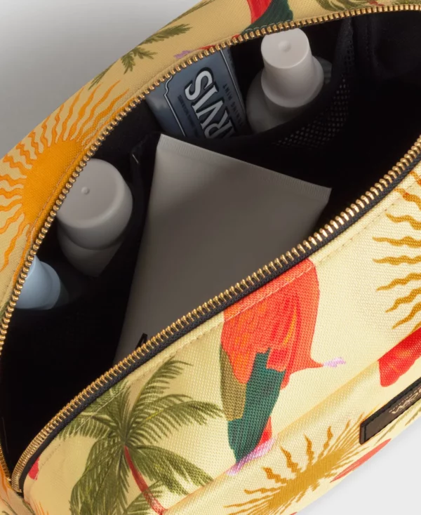 Grande Trousse de Toilette RIO – Jaune | Écoresponsable & Déperlante