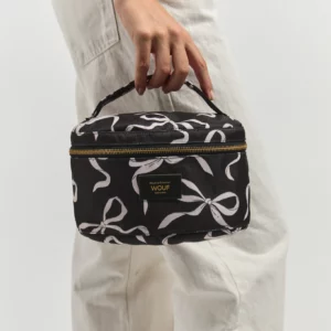 Vanity CARLOTA – Noir | Trousse de Toilette Écoresponsable et Élégante