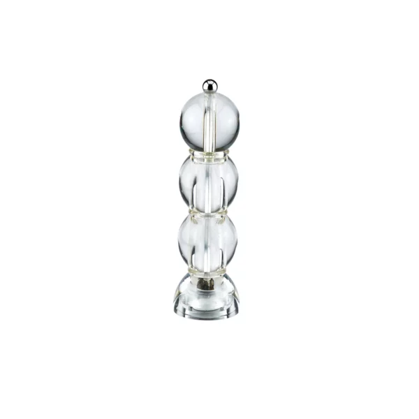 Moulin à sel ou poivre Bobbin 24 cm en coloris blanc glacé, élégant et contemporain, design Addison Ross.