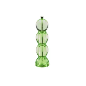 Moulin à sel ou poivre Addison Ross Bobbin 24 cm en vert glacé, au design épuré et contemporain.