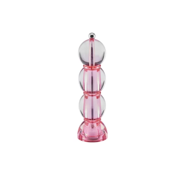 Moulin à sel ou poivre Bobbin 24 cm en coloris rose glacé, design moderne Addison Ross, élégant et fonctionnel.