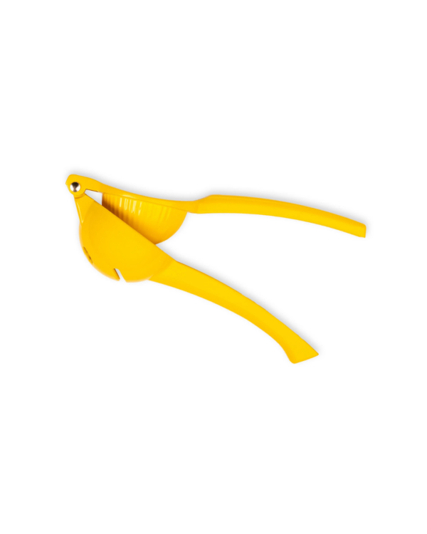 Presse agrume Smile en alliage d'aluminium avec un design souriant, facile à utiliser et compatible avec le lave-vaisselle.