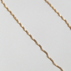 Chaîne torsadée en or 18 carats de 45 cm