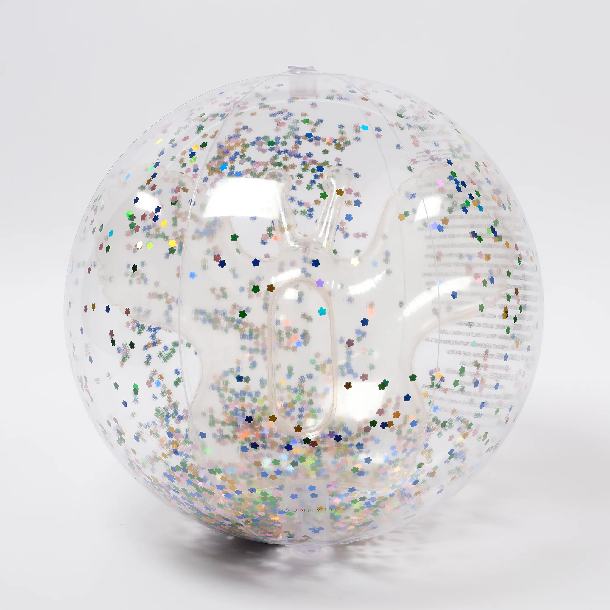 Ballon gonflable transparent avec papillon 3D à l’intérieur et paillettes flottantes, jouet d’été pour enfants