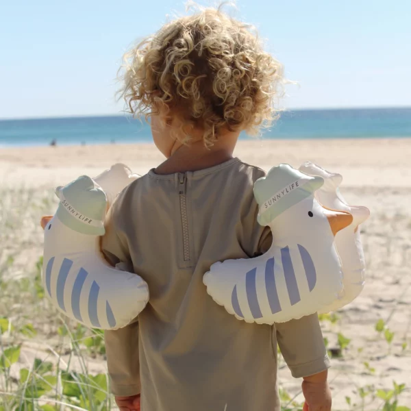 Brassards gonflables enfant motif mouette pour l’apprentissage de la natation – 3 à 6 ans