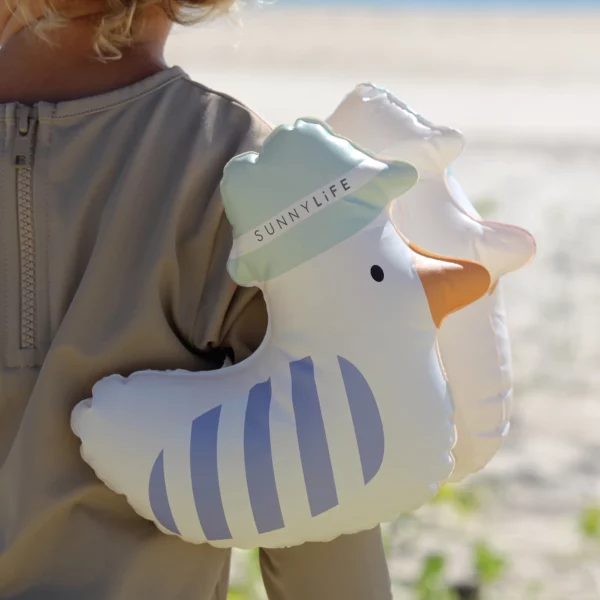 Brassards gonflables enfant motif mouette pour l’apprentissage de la natation – 3 à 6 ans