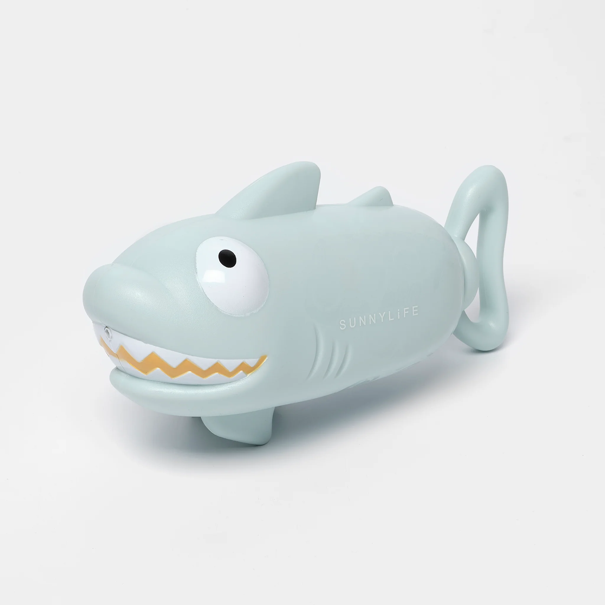 Pistolet à eau bleu en forme de requin avec pompe manuelle et jet longue portée