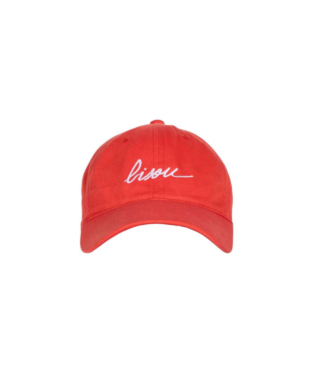 Casquette Bisou rouge unisexe, 100 % coton, taille unique, look streetwear coloré, fabriquée en Europe