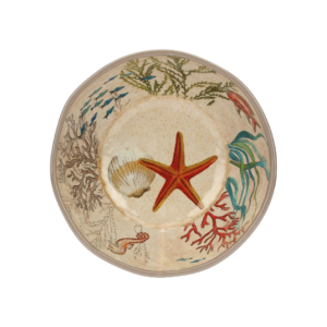 Saladier en mélamine Sea Life 28 cm – motif marin, léger et résistant