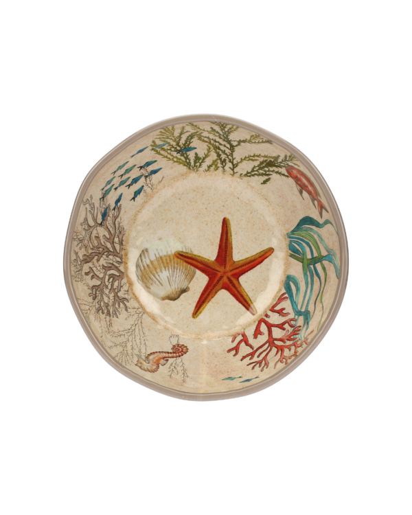Saladier en mélamine Sea Life 28 cm – motif marin, léger et résistant