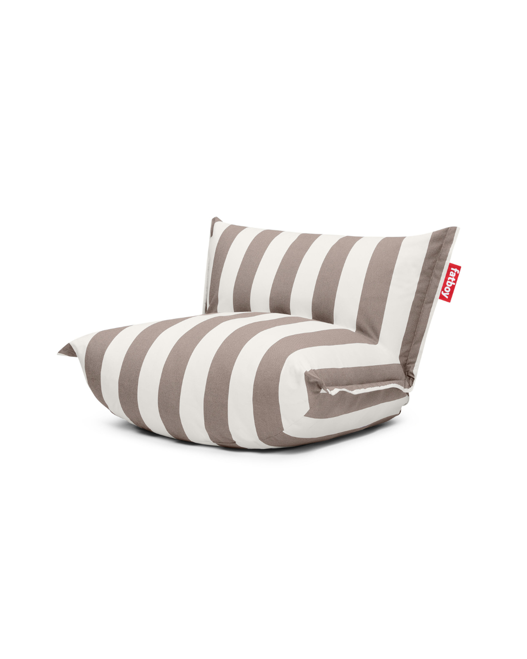Fauteuil d’extérieur BonBaron Rayure Cacao – grand fauteuil lounge déperlant, réglable et ultra confortable
