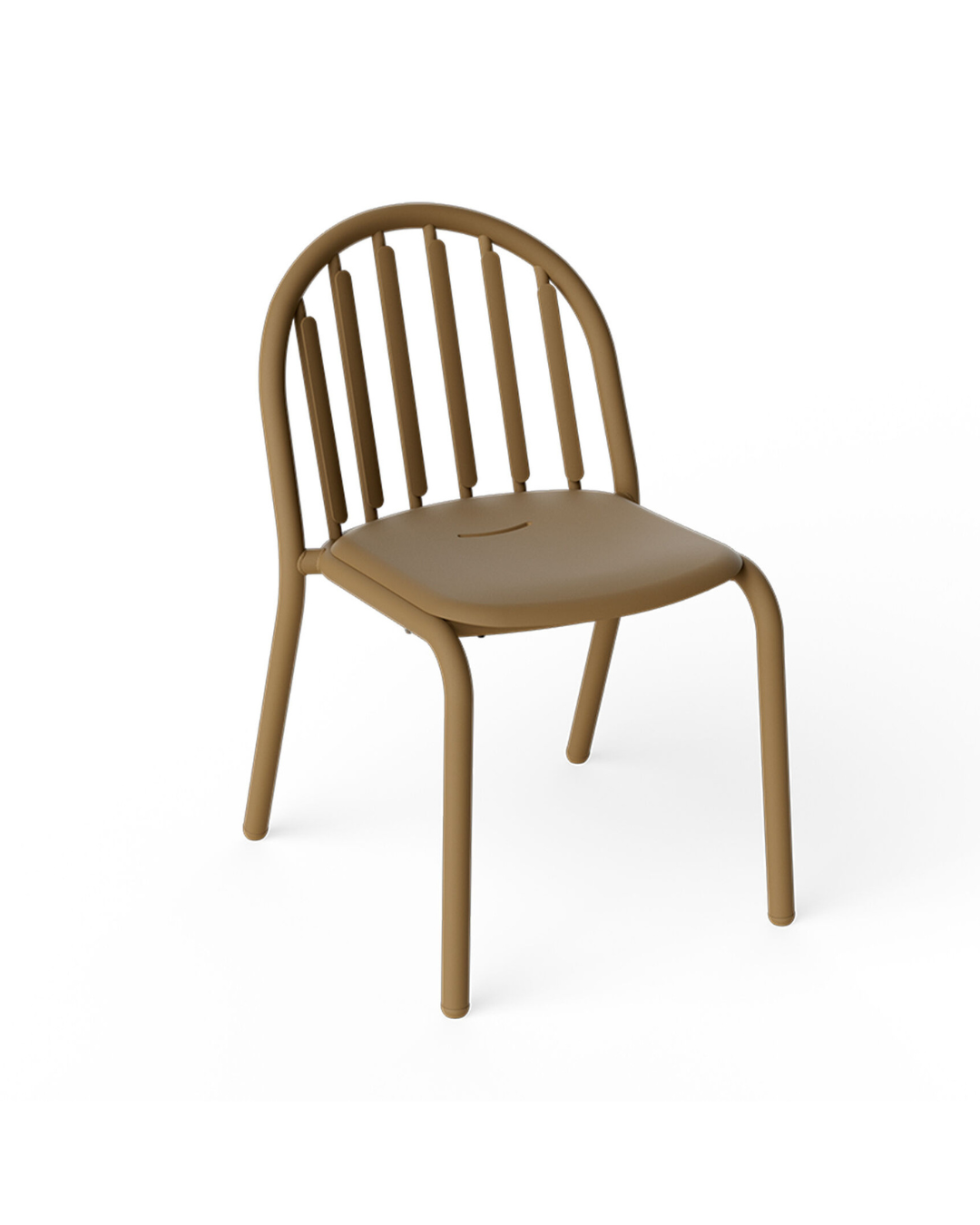 Lot de 2 chaises de jardin empilables Fred’s Chair en aluminium marron par Fatboy