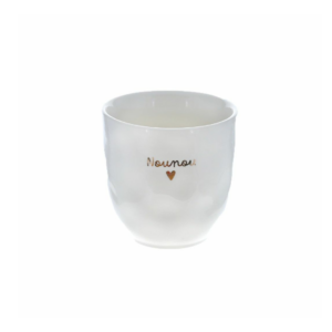 Tasse en céramique "Nounou" avec cœur doré – Cadeau de remerciement Le Petit Souk