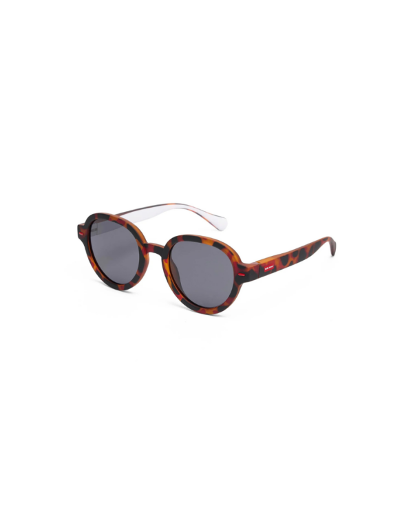 Lunettes de soleil enfant Megy Craky, forme ronde, finition écaille bicolore, protection UV400, pour enfants de 3 à 5 ans