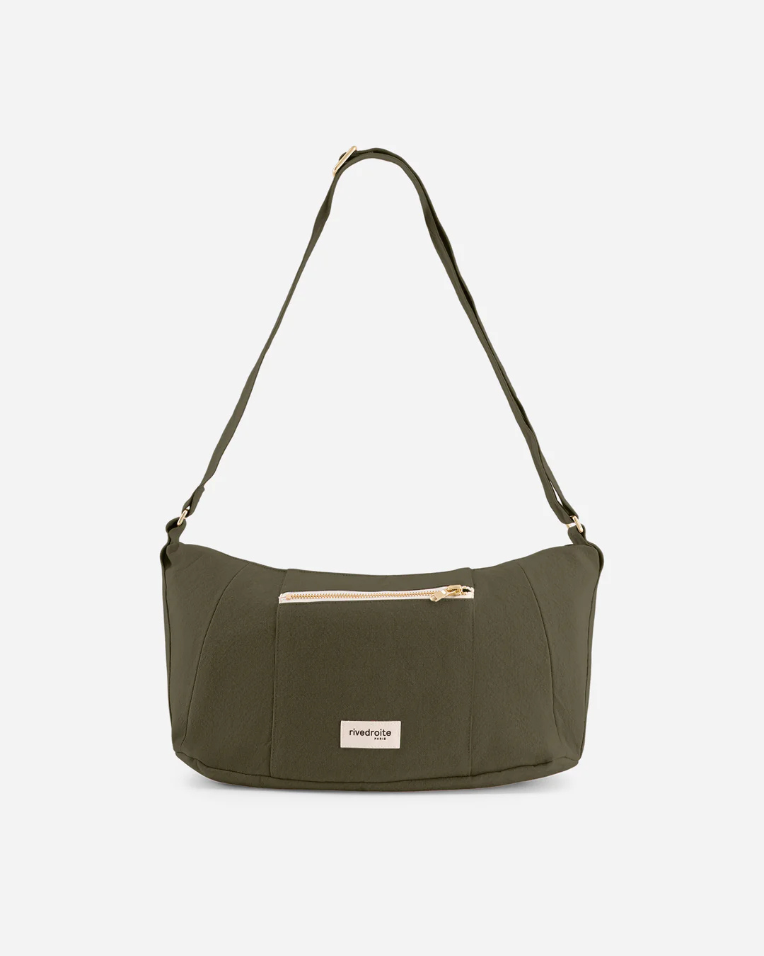 Sac Mini Charlot kaki – sac crossbody compact en coton recyclé, pratique et écoresponsable
