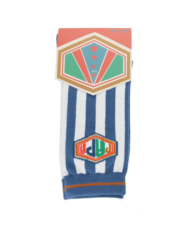 Chaussettes homme PAPA rayées bleues – cadeau fête des pères – Le Petit Souk