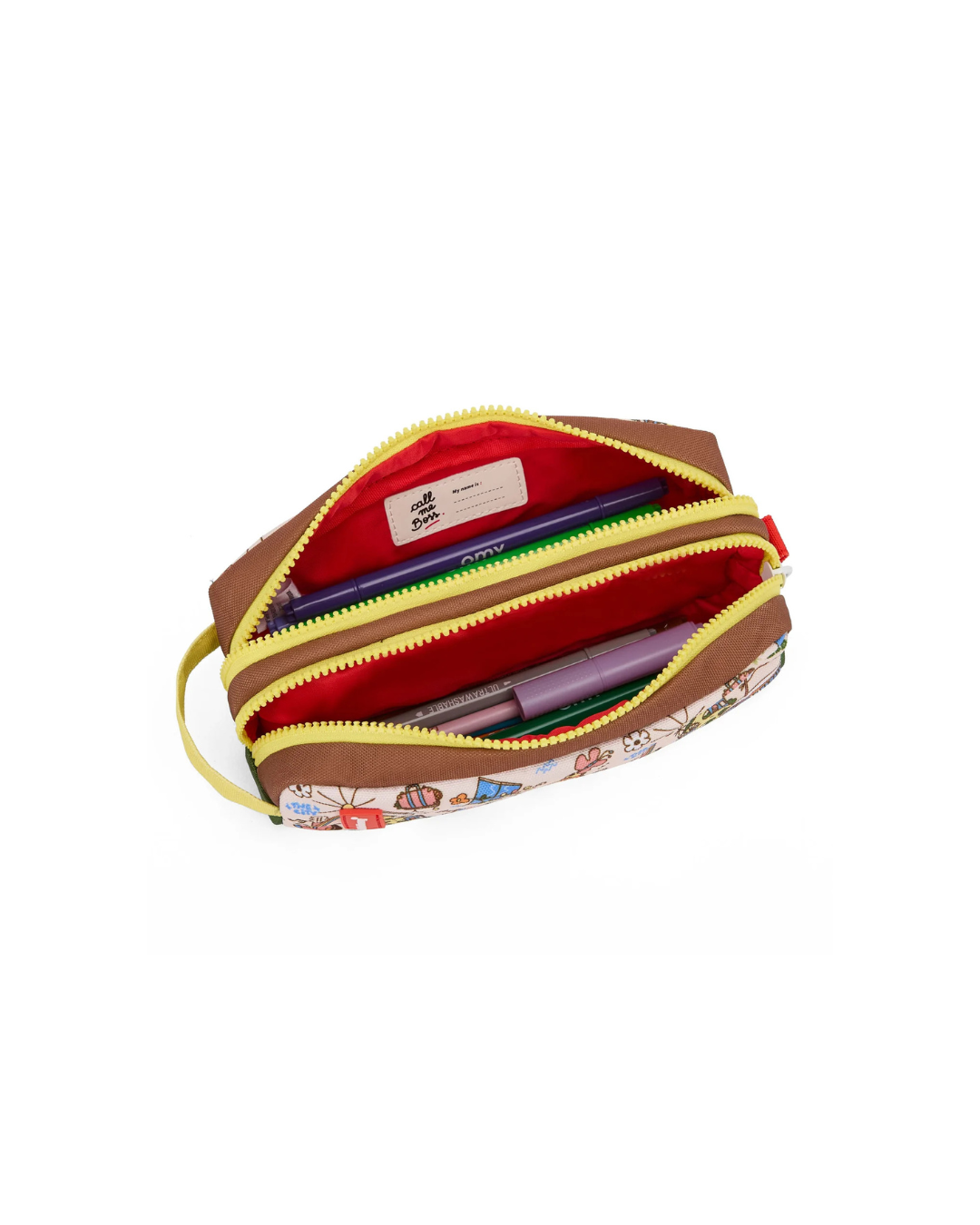 Trousse scolaire enfant San Francisco, double compartiment, tissu déperlant, assortie au sac à dos de la même collection