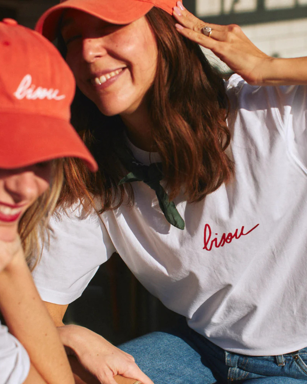 Casquette Bisou rouge unisexe, 100 % coton, taille unique, look streetwear coloré, fabriquée en Europe