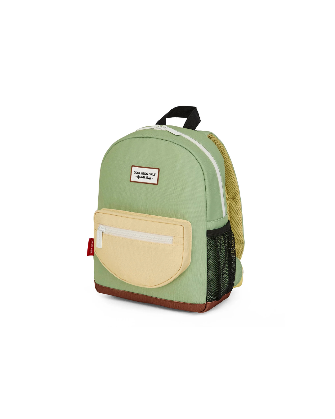 Sac à dos enfant Mini Pistache, coloré, en tissu recyclé déperlant, bretelles ajustables, pour crèche, maternelle ou primaire