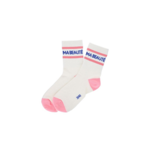Chaussettes femme à message "MA BEAUTÉ", colorées, douces et originales, idée cadeau pleine de tendresse