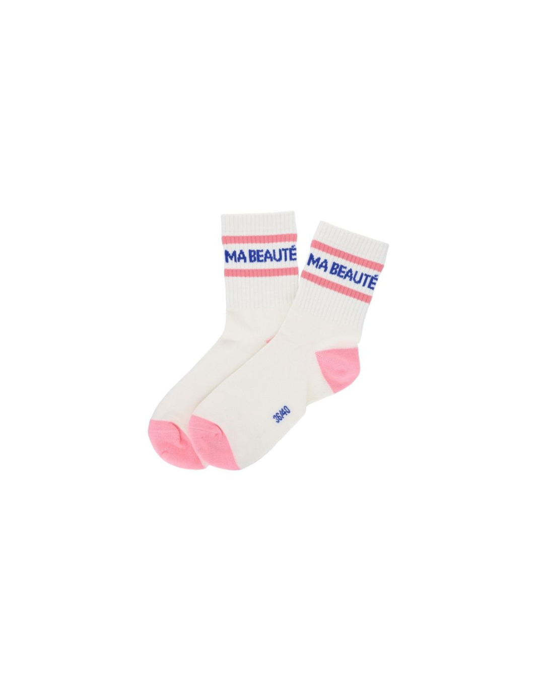 Chaussettes femme à message "MA BEAUTÉ", colorées, douces et originales, idée cadeau pleine de tendresse