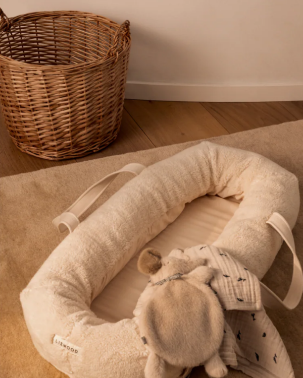 Doudou éléphant ROY en peluche douce certifiée GRS, compagnon de sommeil pour bébé