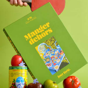 Puzzle illustré 1000 pièces Manger Dehors – scène de déjeuner en plein air, fabriqué en France, carton recyclé