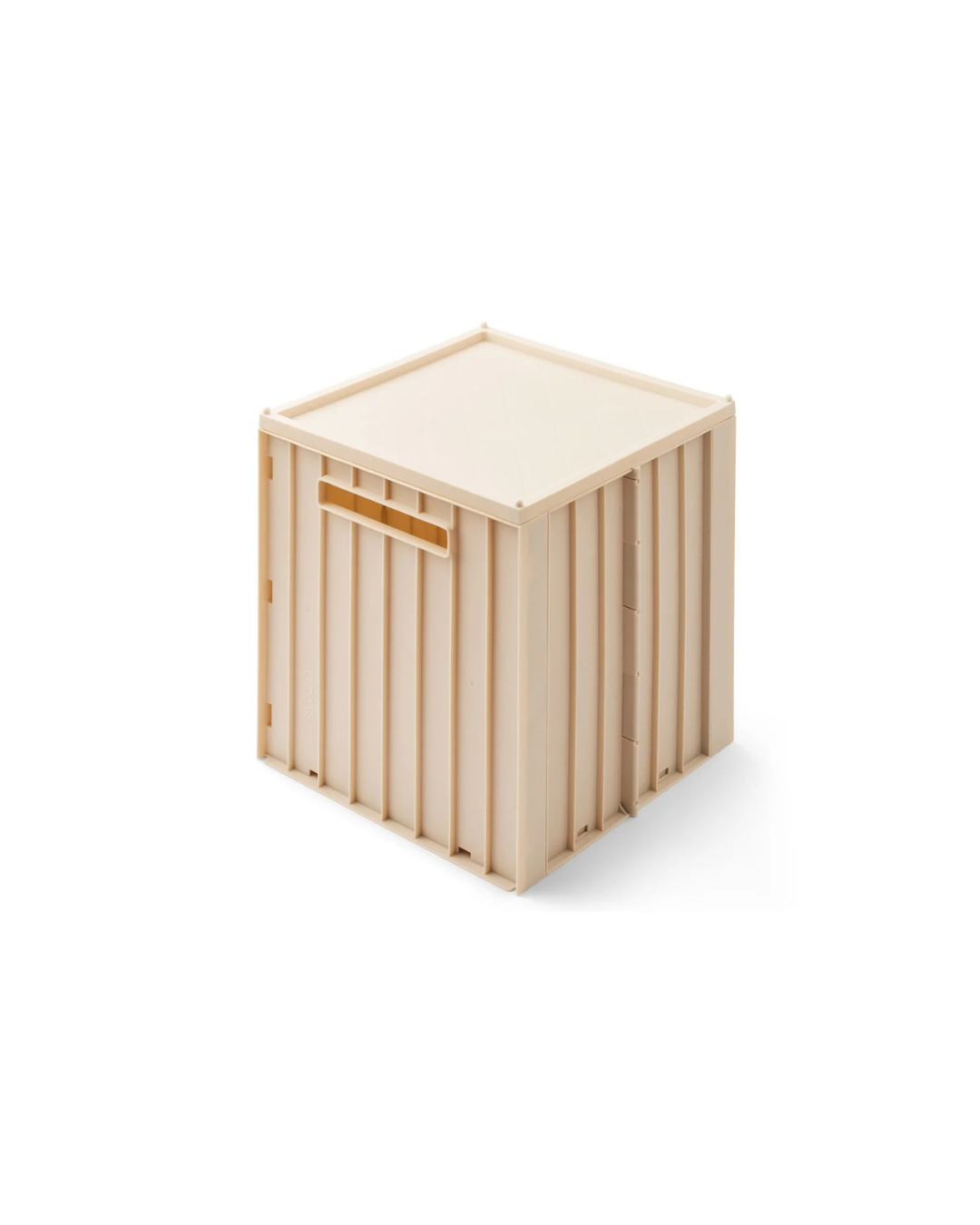Boîte de rangement ELIJAH cube avec couvercle, en plastique recyclé, empilable et pliable – Idéale pour jouets et rangement maison