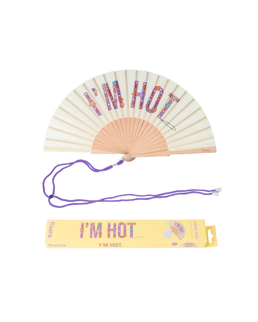 Eventail I’m Hot – Perles | Chic, écolo et indispensable contre la chaleur