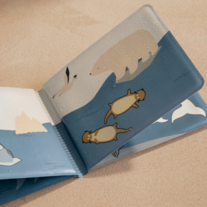 Livre de bain magique pour bébé WAYLON – Thème Arctique – Illustre des animaux cachés au contact de l’eau