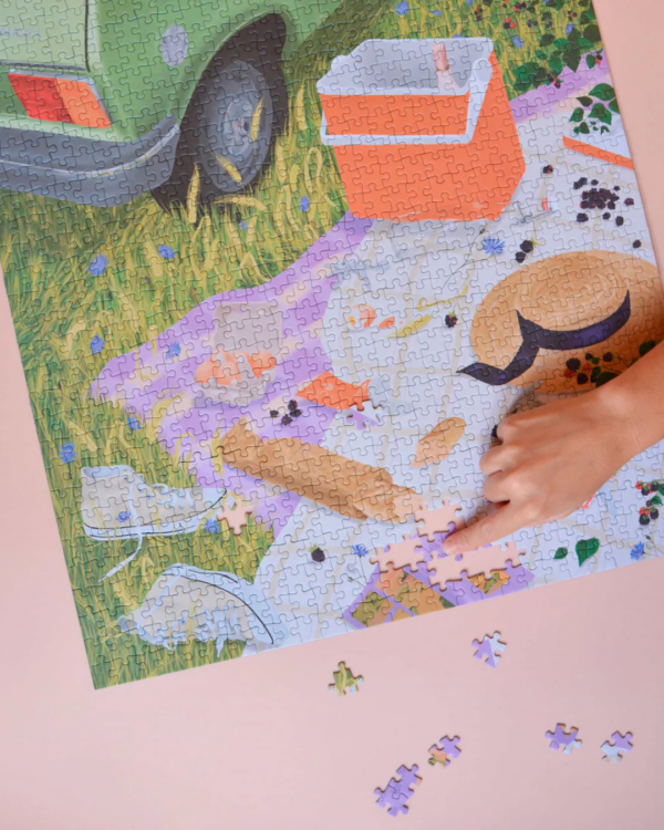 Puzzle 1000 pièces Le Casse-Croûte – Évasion champêtre Made in France