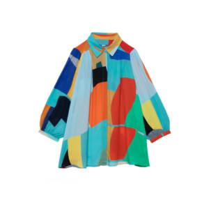 Blouse Chess Player Jade – Élégance fluide et série limitée