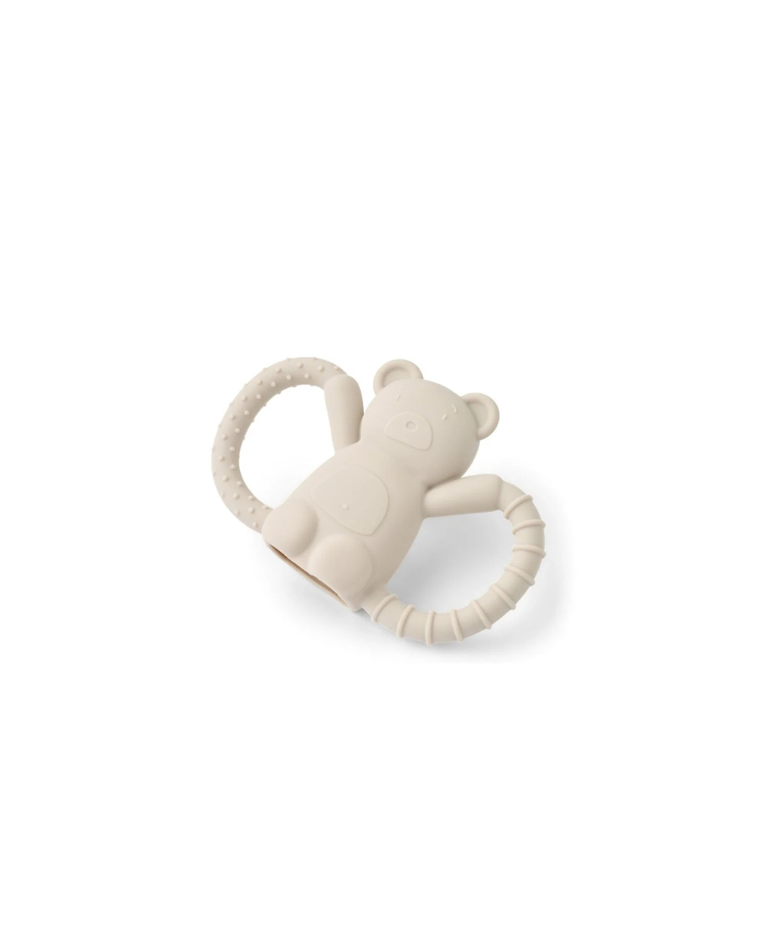Anneau de dentition en silicone Magdalene Mr Bear de Liewood – Forme d’ourson beige, doux et facile à saisir