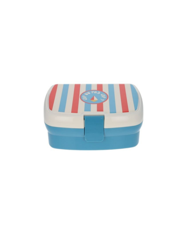 Boîte à goûter à compartiments – Collection Dans les airs, lunch box à 2 étages avec compartiment amovible et système de clips pratique