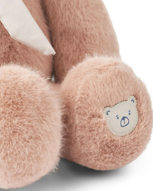 Lapin en peluche BERTO en polyester recyclé 100 % certifié GRS, jouet doux et câlin avec détails brodés