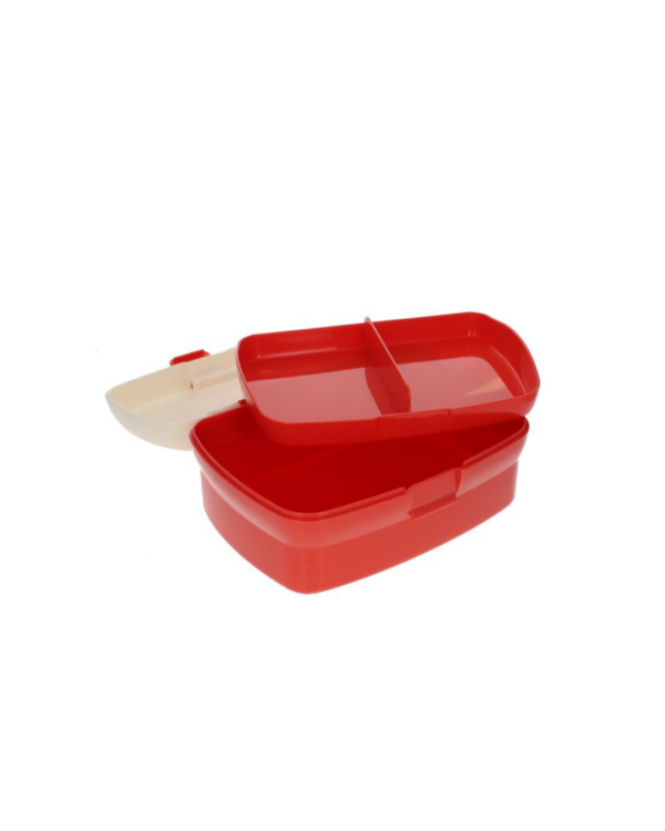 Boîte à goûter à compartiments – Collection Trouville, lunch box colorée à deux niveaux avec coquillages, pratique pour enfants