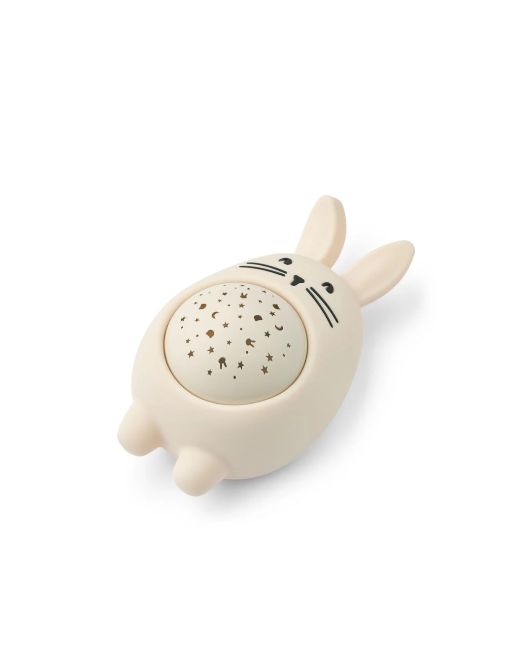 Lampe projecteur MANUEL en forme de lapin endormi, veilleuse apaisante avec 8 sons relaxants et recharge USB-C