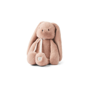 Lapin en peluche BERTO en polyester recyclé 100 % certifié GRS, jouet doux et câlin avec détails brodés
