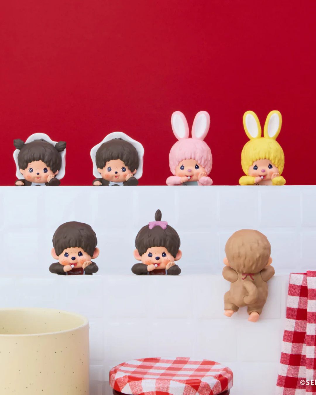 Figurine Sonny Angel Hippers Monchhichi – modèle surprise de 10 cm