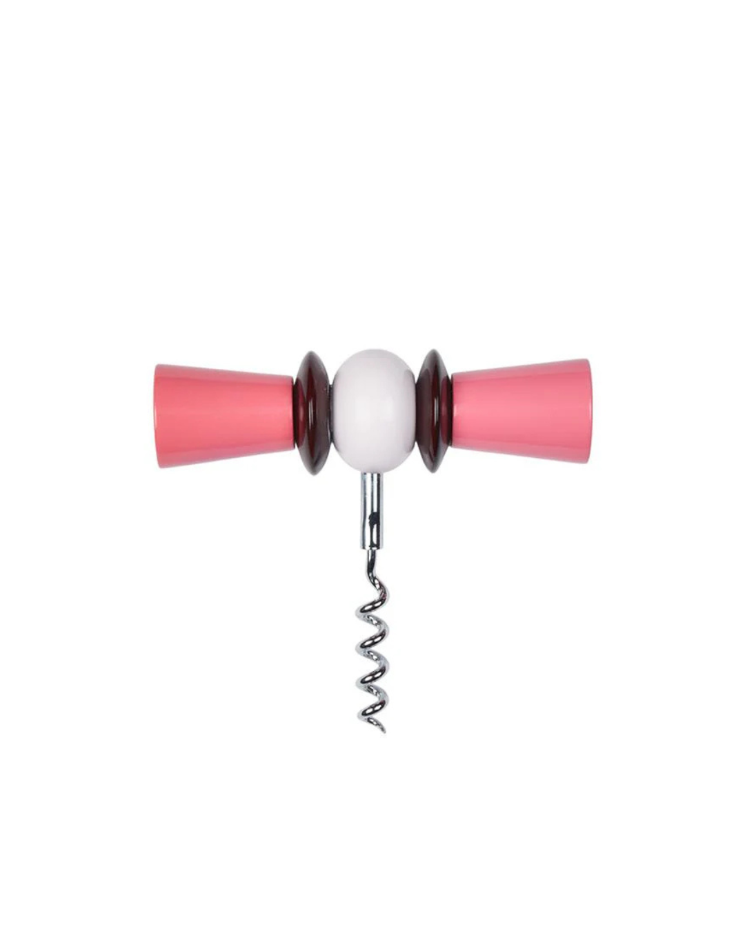 Tire-bouchon design Addison Ross x amie en forme de nœud papillon, coloris rose et cerise, accessoire de luxe pour vin