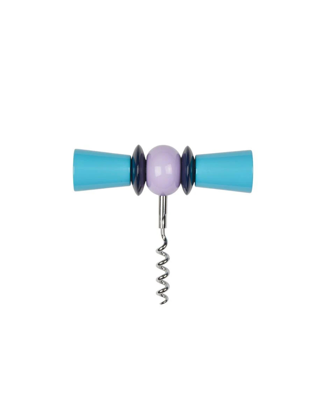 Tire-bouchon design Addison Ross x amie en forme de nœud papillon, coloris aqua et lila, accessoire de luxe pour vin et barware chic