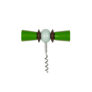Tire-bouchon design Addison Ross x amie en forme de nœud papillon, coloris vert et eau de Nil, accessoire élégant pour vin et barware de luxe