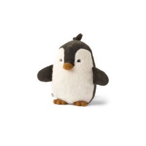 Peluche pingouin BERTO en polyester recyclé 100 % certifié GRS, jouet câlin ultra-doux pour enfants